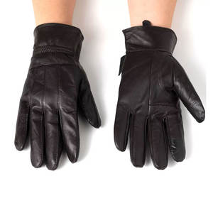 25-26Touch Screen Guantes de cuero a prueba de viento Nueva moda Guantes de invierno de alta calidad en el guante de moda de cuero de la mejor calidad - Product Image 3