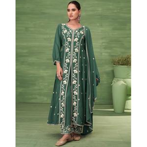 ชุดสูทซาลวาร์คาเมซปักลายสำหรับสตรีสไตล์ปากีสถานมาใหม่ - Product Image 1