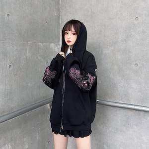 Sudadera con capucha Vintage Print Dark Hoodie Harajuku Sudadera con capucha Street Trend Moda Casual Hip Hop 100% Poliéster - Product Image 6