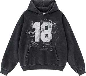 Vente en gros de sweat à capuche brodé sweat à capuche style personnalisé 100% coton meilleur prix sweats à capuche et sweatshirts - Product Image 1