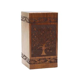Handmade Wooden Engraved Urn for Human <b>Ashes</b> 250lbs Adult Male Female Tree of Life Cremation Urns Pet <b>Dog</b> Cat Box - Product Image 6