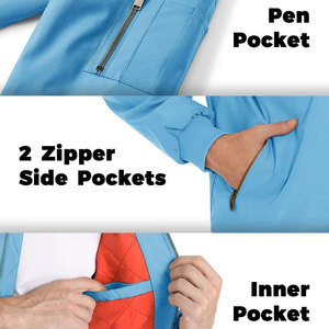 <b>Mens</b> 100% polyesterLightweight Windproof <b>Bomber</b> <b>Jacket</b>-High Quality Loose Fit Casual Style Stand Private Label OEM Services - Product Image 2