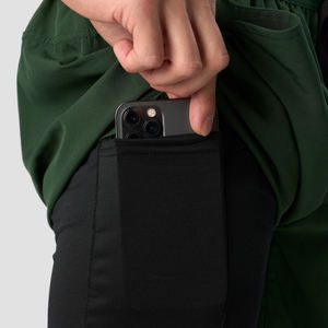 Pantalones cortos para correr de algodón informales de verano 2025 para hombre, pantalones deportivos con cordón de cintura elástica, Color sólido, playa, teñido liso, 100% algodón - Product Image 4