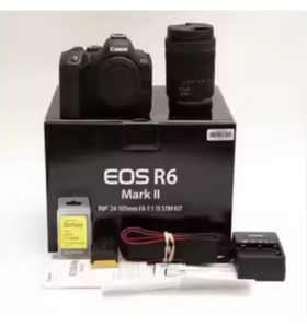 Cámara sin Espejo de Fotograma Completo R6 Mark de 24.2MP Totalmente Nueva con Kit de Lente de 24-105 mm F4 - Product Image 1