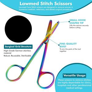 กรรไกรเมโย สแตนเลสเกรดผ่าตัด ใบมีดตรงคม ทนทาน ออกแบบมาเพื่อการใช้งานทางการแพทย์ โรงพยาบาล คลินิก ขั้นตอนการผ่าตัด - Product Image 6