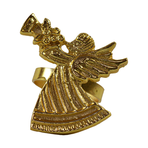 Leaf Shaped Gold Color Napkin Ring Most Trendy Designs <b>Tissue</b> Holders Best for <b>Wedding</b> Party Restaurants Table Decoration - Product Image 6