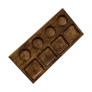 Decorative Snacks serving platter Natural Brown Rectangular Mango Wood Tray <b>Hand</b>-Carved Eco-Friendly Dining Tabletop Tableware - Product Image 1