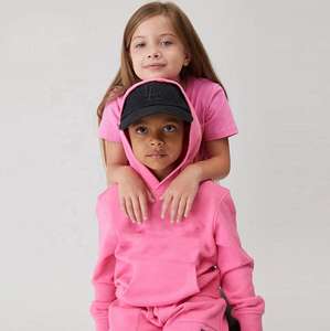 Venta al por mayor de alta calidad de algodón Unisex niños chándales para niños de 2 piezas Jogging Suit/Sweatsuit Set para el invierno - Product Image 5