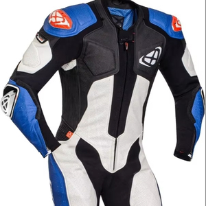 Mono de Motociclismo Vendetta Evo para Hombre/Mujer, Traje de Cuero de Vaca/Canguro Perforado de una Pieza, Mono de Carreras con Acolchado CE - Product Image 1