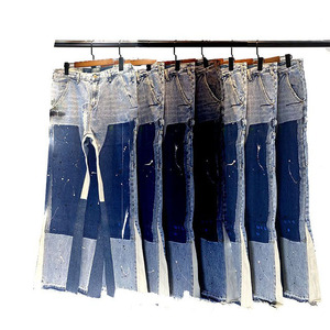 กางเกงผ้ายีนส์คาร์โก้ลำลองย้อนยุคซักได้หลายกระเป๋าใหม่แนวสตรีทแฟชั่นขายดี - Product Image 5