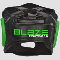 Casque de protection en cuir de vachette pour entraînement MMA, casque de sparring, protection pour la tête, BLAZE FIGHT GEAR BFG-HG-12, séchage rapide pour l'équipement de boxe