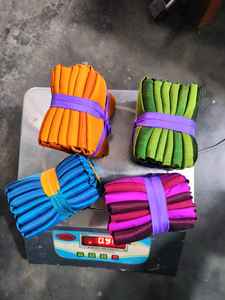 Custom Made Fat Silk Quarters Made From Recycled Silk Fabrics Ideal for Art and Craft Supply Stores for Resale - Product Image 5