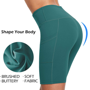 Pantalones cortos de moda para mujer con tela suave y ligera y ajuste seguro de cintura alta, ideales para deportes y ropa informal diaria - Product Image 6