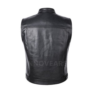 Veste gilet en cuir véritable sans manches pour femmes de meilleure qualité pour l'automne hiver tissu tricoté avec remplissage en coton pour vêtements d'extérieur - Product Image 3