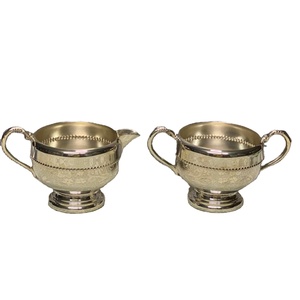 Elegant Gold Metal <b>Sugar</b> Salt <b>Bowl</b> Set Stylish Tableware Perfect Kitchenware Creamer <b>Sugar</b> Dinnerware Accessories - Product Image 1