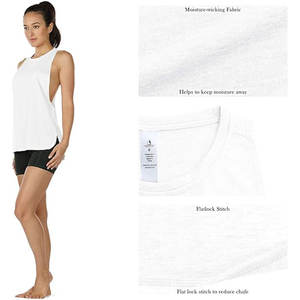 เสื้อแขนกุดปักลายสำหรับออกกำลังกายในยิมฟิตเนสเสื้อกล้ามโยคะคอตั้งทรงสูงสำหรับฤดูร้อน - Product Image 5