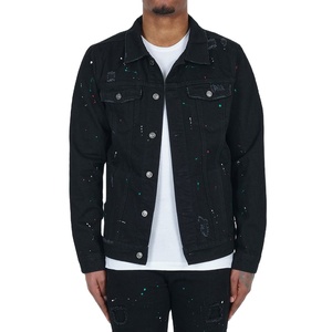 Mens High Quality <b>Custom</b> <b>Denim</b> <b>Jacket</b> Breathable Winter Washed Vintage Jeans Pakistan Wholesale OEM - Product Image 1