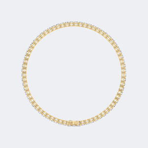 Pulsera de Diamantes de 4.36 Quilates con Corte Redondo y Engaste de Puntas, Diamantes Cultivados en Laboratorio, Color D E F, Claridad VVS VS, Oro Blanco, Oro Rosa, Joyería para Mujer - Product Image 5