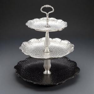 BakeCascade Lightweight 2-<b>Tier</b> <b>Cake</b> <b>Stand</b> in Marble White Ins Style Home Decor for Weddings and Parties <b>Cake</b> Tools - Product Image 4