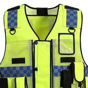 Chaqueta de Seguridad de Invierno de Alta Visibilidad con Cuello de Forro Polar, Chaqueta de Trabajo Impermeable y Reflectante con 10 Bolsillos - Product Image 4