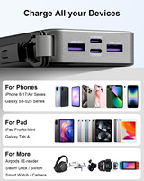 Cargador Portátil NOBIS de 20000mAh y 45W con Cable Desmontable 2C+2A, Batería Externa con Cable Dual Tipo-C, para Teléfono y Portátil