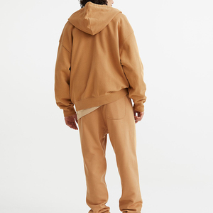 2023 personnalisé lavage à l'acide Baggy pantalons de survêtement Vintage coton motif droit brodé course automne - Product Image 5