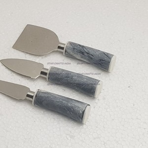 Hot Selling 2024 Christmas Weddings Parties Event Customized <b>Tools</b> Marble Handle With Gold Touch - Product Image 5