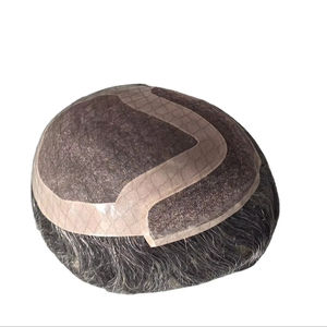 Peluca de Cabello Humano Taz Hair BD, Ondulado, Prótesis Capilar, 100% Cabello Remy Chino, con Frente de Encaje y Base Mono - Product Image 4