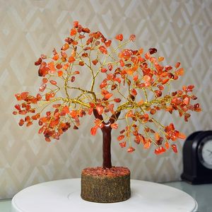 Arbre de cornaline rouge naturel avec 300 perles pour la vitalité, le courage et la motivation, la confiance et l'émotionnel - Product Image 3