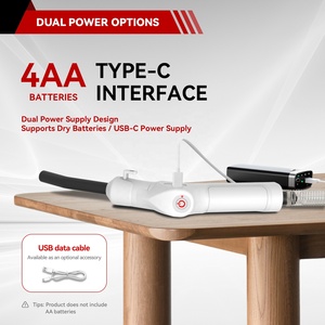 Pompe de transfert de carburant portable alimentée par USB-C avec piles AA, débit de 2,4 GPM, pince crocodile, <span class=keywords><strong>tuyau</strong></span> de 1,5 m pour essence, diesel, kérosène, eau - Product Image 3