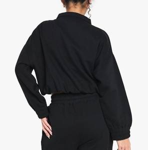 เสื้อสเวตเตอร์แขนยาวสำหรับผู้หญิง, เสื้อออกกำลังกายแขนยาวเสื้อลำลองเปิดประตูใส่สบายสำหรับฤดูหนาว - Product Image 5