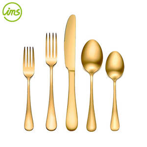 ชุดเครื่องใช้บนโต๊ะอาหารชุบไทเทเนียม5ชิ้นสีทองและสีเงินสำหรับงานปาร์ตี้ - Product Image 6