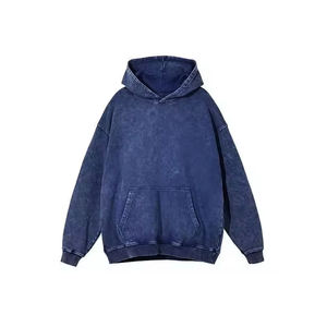 Fabricant pakistanais 100% coton lavé à l'acide sweat à capuche série High Street lavage vieux pull pierre lavé Vintage sweat à capuche - Product Image 4