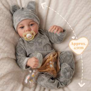 Poupée Reborn Babeside 20'' Noah, poupée garçon, tête peinte, corps en vinyle, poupée de mode, mini jouet en peluche - Product Image 4