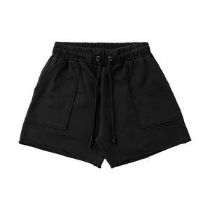 Logo personnalisé basket-ball course Fitness & entraînement pantalons de sport été Streetwear hommes respirant coton Shorts pour la salle de sport - Product Image 3