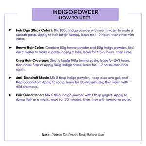 Polvo de índigo de súper calidad, tinte temporal a permanente para el cabello, semipermanente, verde, a base de hierbas, certificado Halal, muestra gratuita - Product Image 4