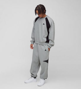 Conjunto de Sudadera con Capucha y Pantalones Jogger para Hombre, Estilo Casual, Cuello Redondo, Hombros Caídos, 100% Algodón, Oversize, Mangas Regulares, Streetwear, Moda Antigua - Product Image 1