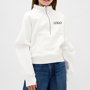 Sudadera con Cuello Alto para Niñas, Diseño de Alta Calidad con Cierre de Cremallera para Compradores al por Mayor, con Material Cómodo - Product Image 1