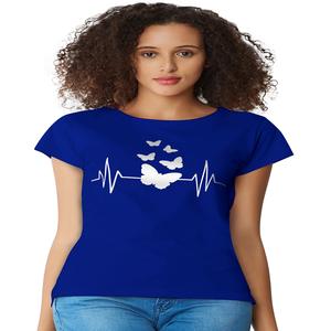 Indian <b>Women's</b> Trendy Designer Knitting <b>Tops</b> Comfortable Regular Wear Formal Short <b>Tops</b> with Appliques New Trendy T Shirt India - Product Image 1