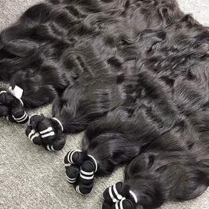 Extensiones de cabello humano Remy 100% sin procesar Paquetes de cabello crudo indio de alta calidad Cabello humano vietnamita Onda natural Proveedor DE LA India - Product Image 4