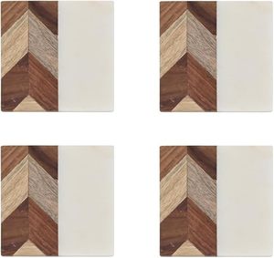 Latest Design Wood Marble <b>Table</b> <b>Coaster</b> for Wedding Birthday Parties Banquets Decoration Beaded <b>Table</b> <b>Coaster</b> - Product Image 5