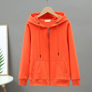 Sweat à capuche zippé d'hiver pour homme personnalisé, 100% coton molletonné, fournisseur OEM, mode streetwear, impression de logo, prêt à expédier, vente en gros - Product Image 4