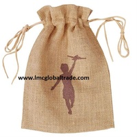 Sac en filet de jute biodégradable avec fenêtre pour l'emballage des fruits et légumes, sac en textile naturel écologique