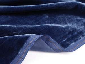 ผ้ากำมะหยี่โพลีเอสเตอร์100% กว้าง145ซม. สีฟ้าเป็นมิตรกับสิ่งแวดล้อมสำหรับชุดแต่งงานเสื้อผ้ากระเป๋าทำโดย MTG - Product Image 6