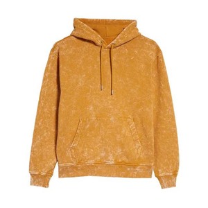 Sweat-shirts à capuche unis pour hommes, design personnalisé, en coton, délavés à l'acide, coupe oversize, légers, anti-plis, écologiques, pour l'hiver, décontractés, vente en gros - Product Image 1