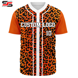 Ropa de softbol de béisbol transpirable de secado rápido Jersey de béisbol con botones para niños para camisetas de béisbol de hombres Unisex - Product Image 1