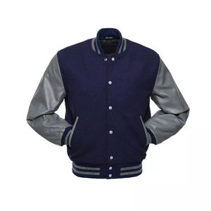 Chaqueta Bomber de Cuero Vintage para Hombre, Estilo Urbano, Logotipo Bordado Personalizado, Tendencia Clásica de la Industria - Product Image 4
