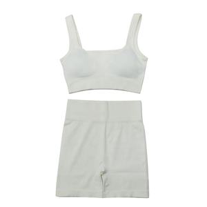 Ropa de entrenamiento sin mangas de cintura alta, ropa deportiva para gimnasio, ropa de Fitness para mujer, conjunto de Yoga - Product Image 2