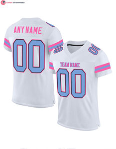 Camiseta de equipo de sublimación de malla transpirable de fabricantes de camisetas de fútbol americano clásicas personalizadas - Product Image 1