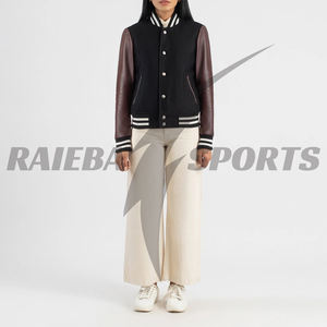 2025 Trending Varsity lana seda abrigo de cuero genuino personalizado calidad Premium Trench Bombers para niñas bordado transpirable - Product Image 4